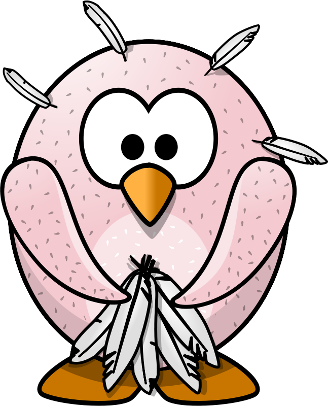 Free Plucked Penguin - Bird Without Feathers Cartoon Clipart (647x800), Png Download