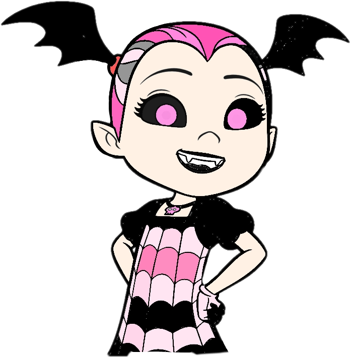 Myedit Vampire Vampirina Show Disney Demon - Vampirina Drawing Clipart (695x710), Png Download