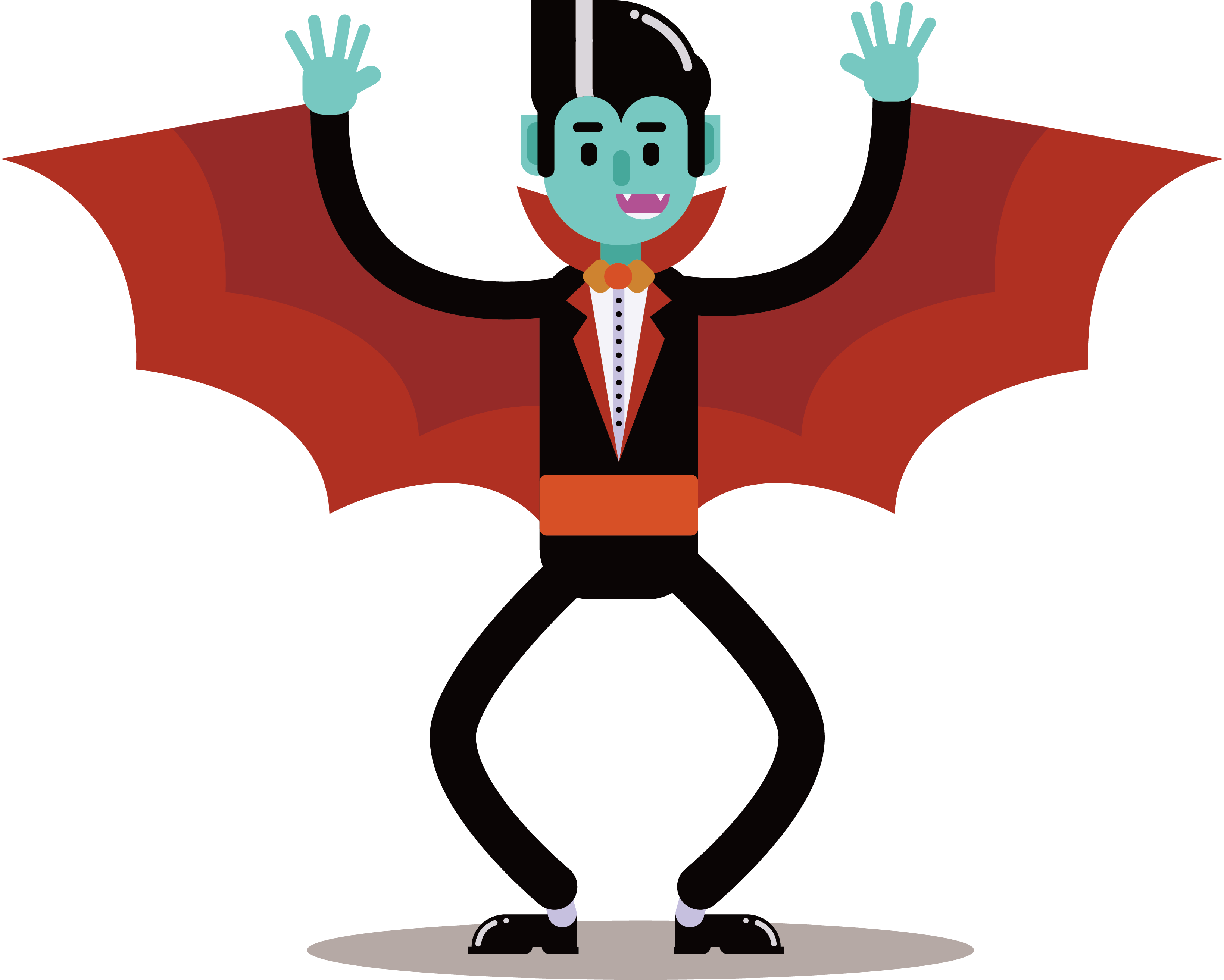 Transparent Girl Vampire Clipart - Vampire - Png Download (3280x2627), Png Download