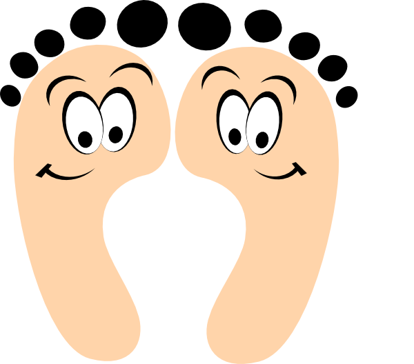 Toe Foot Finger Clip Art - Funny Feet Clipart - Png Download (600x528), Png Download