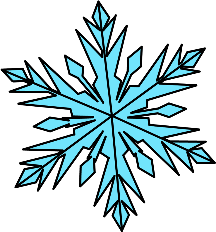 Clipart Snowflake Pdf, Clipart Snowflake Pdf Transparent - Frozen Clipart Snowflakes - Png Download (950x842), Png Download