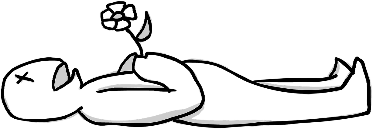 Corpse Clipart - Png Download (1280x579), Png Download