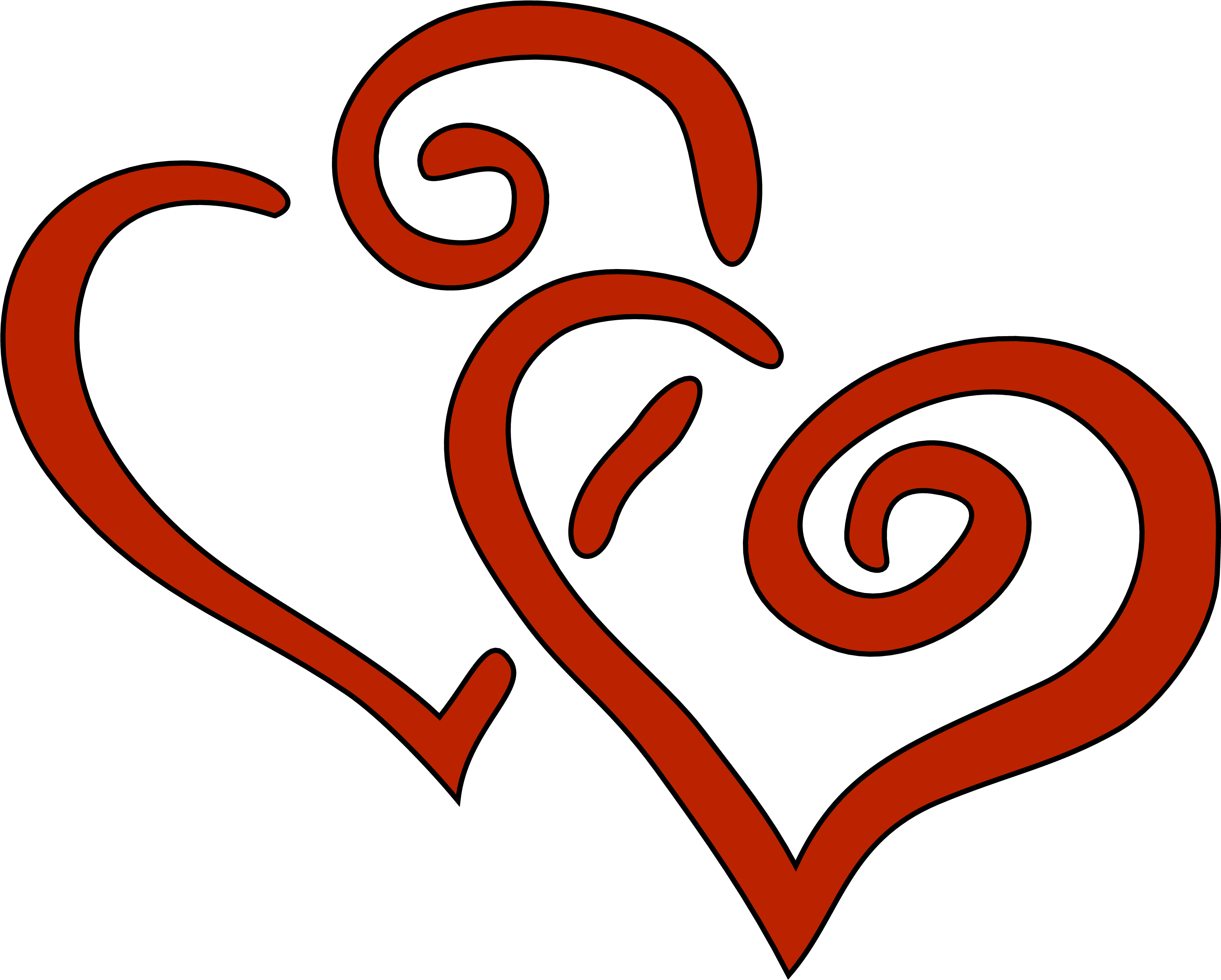 Hearts Clip Art - Png Download (3547x2845), Png Download