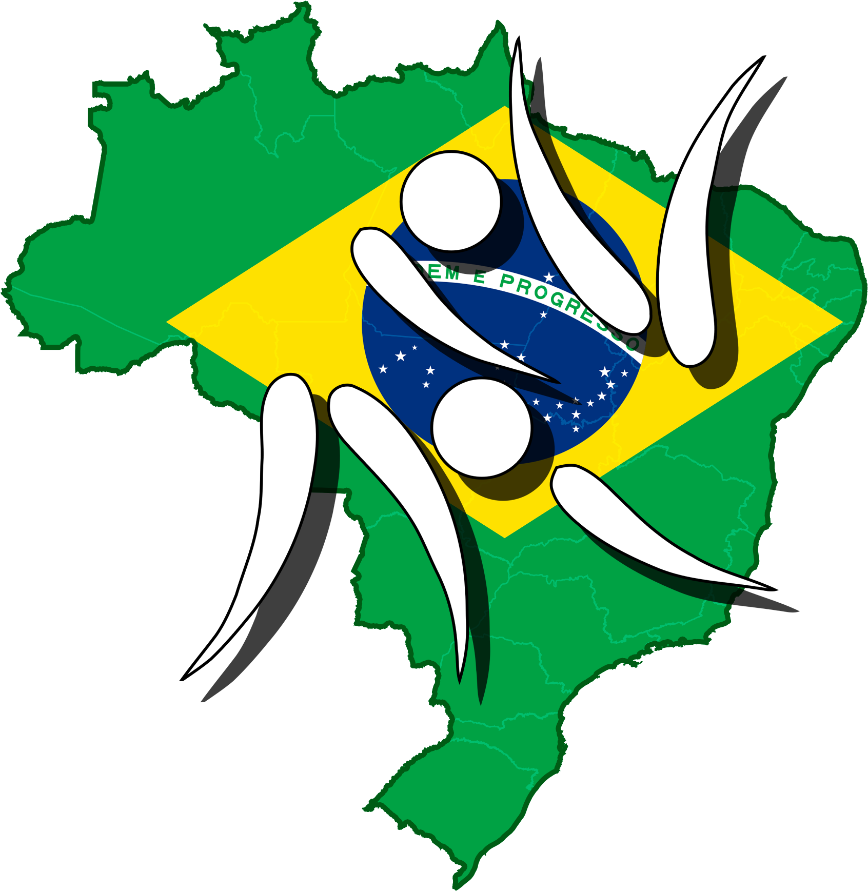 Judo In Brazil - Brazil Fertility Rate Map Clipart (2000x1762), Png Download
