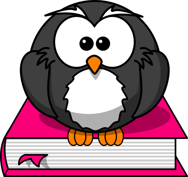 Owl Book Clip Art - Owl On Book Clipart - Png Download (600x565), Png Download