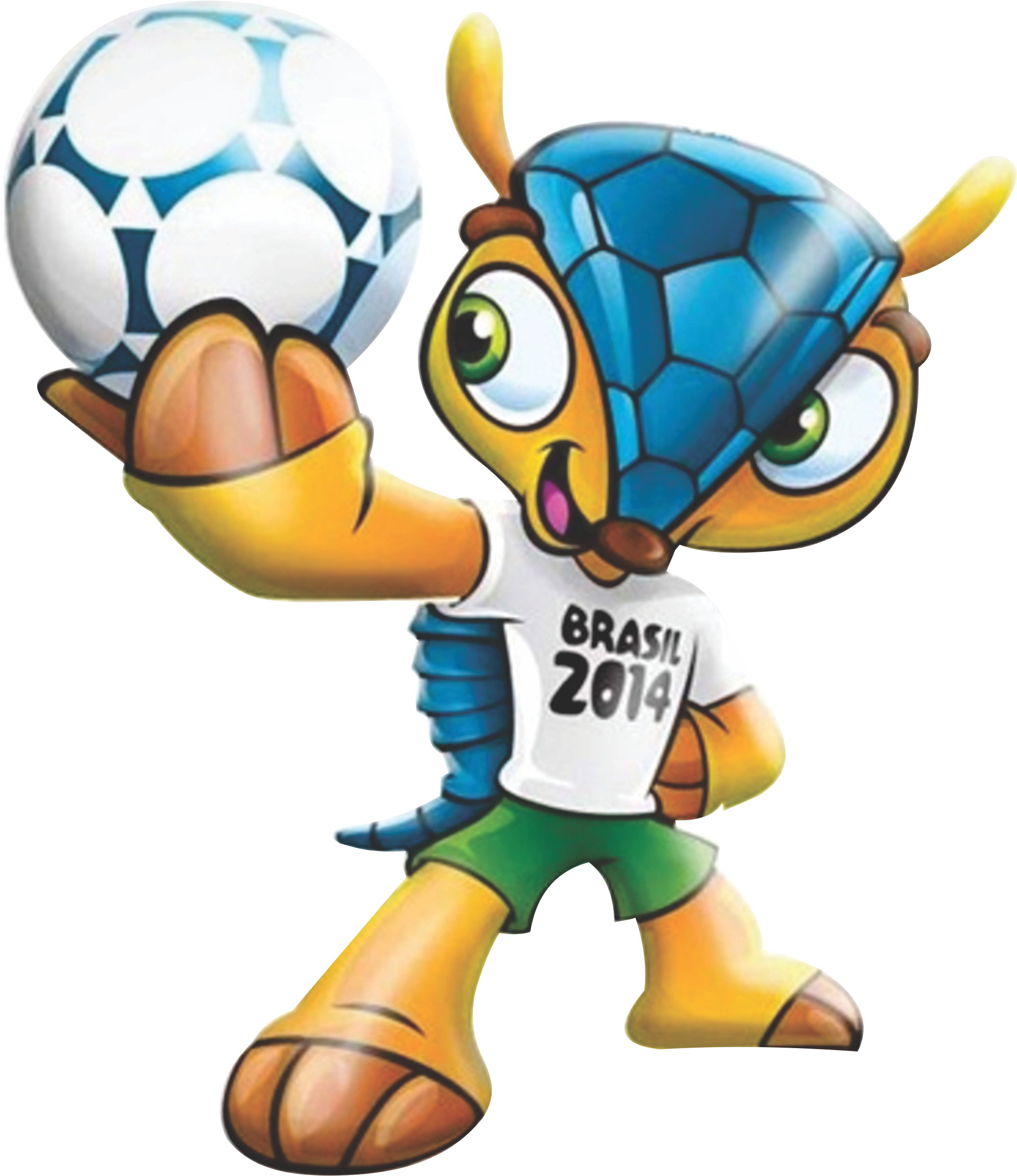 2014 World Cup Mascot Png Clipart (2372x2738), Png Download