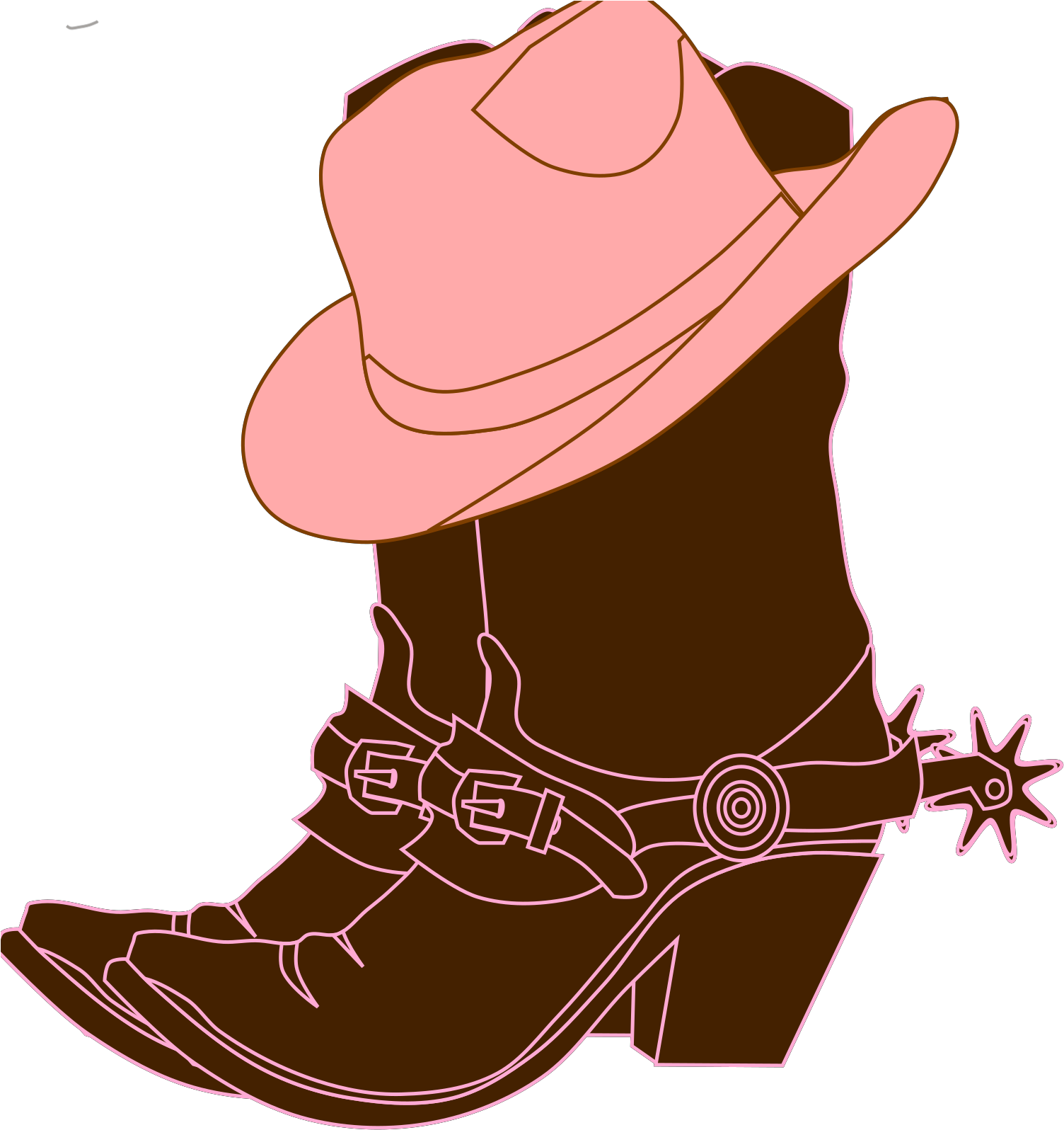 Cowgirl Boots Clipart - Png Download (1600x1600), Png Download