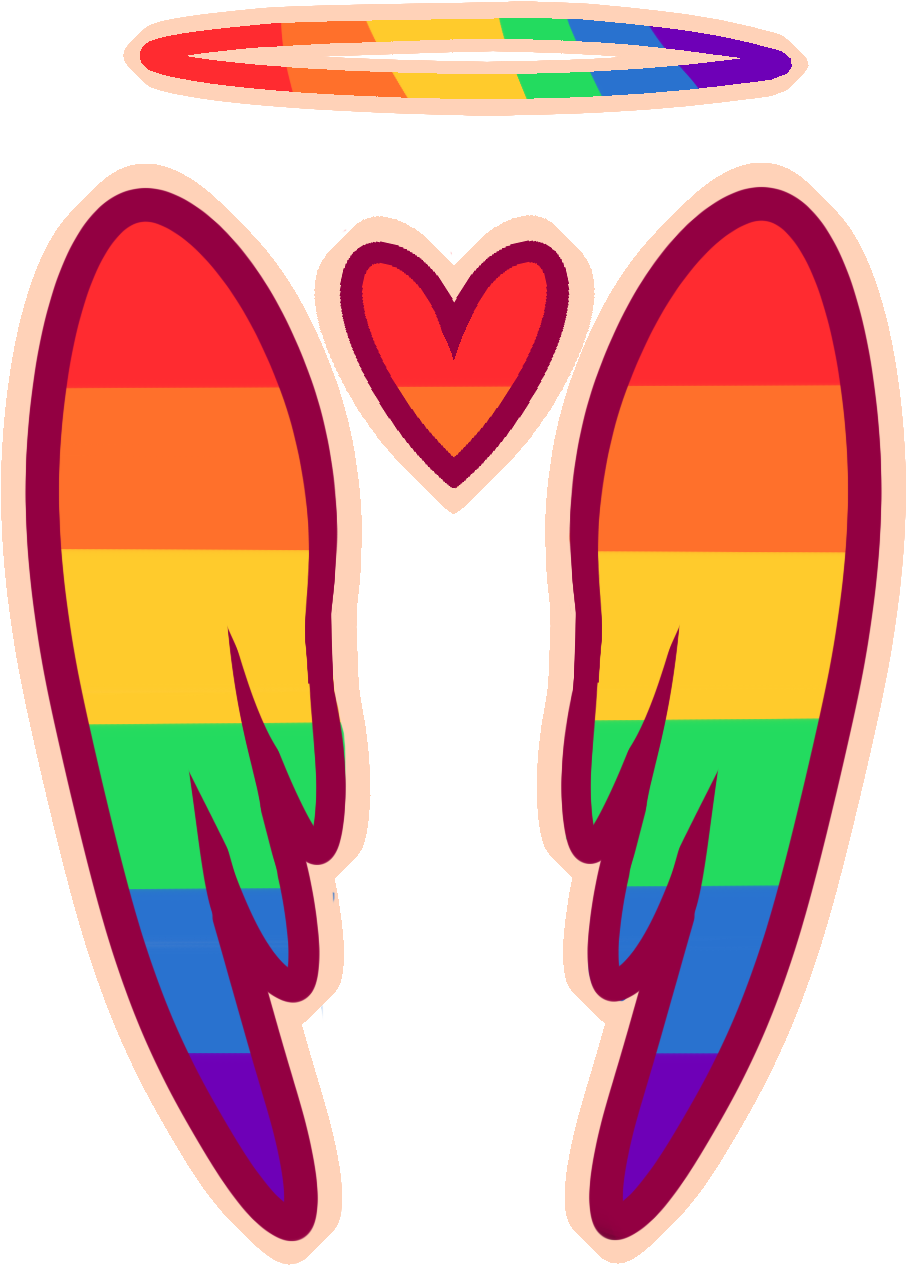 Transparent Wings Png Tumblr - Transparent Pride Clipart (906x1265), Png Download