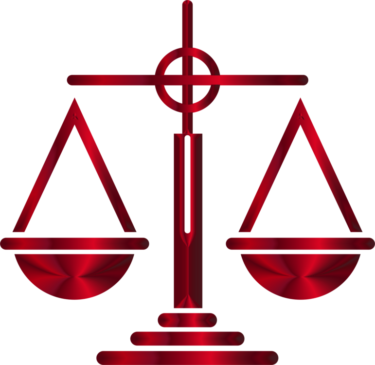 Area,symbol,line - Scales Of Justice Red Clipart (771x750), Png Download