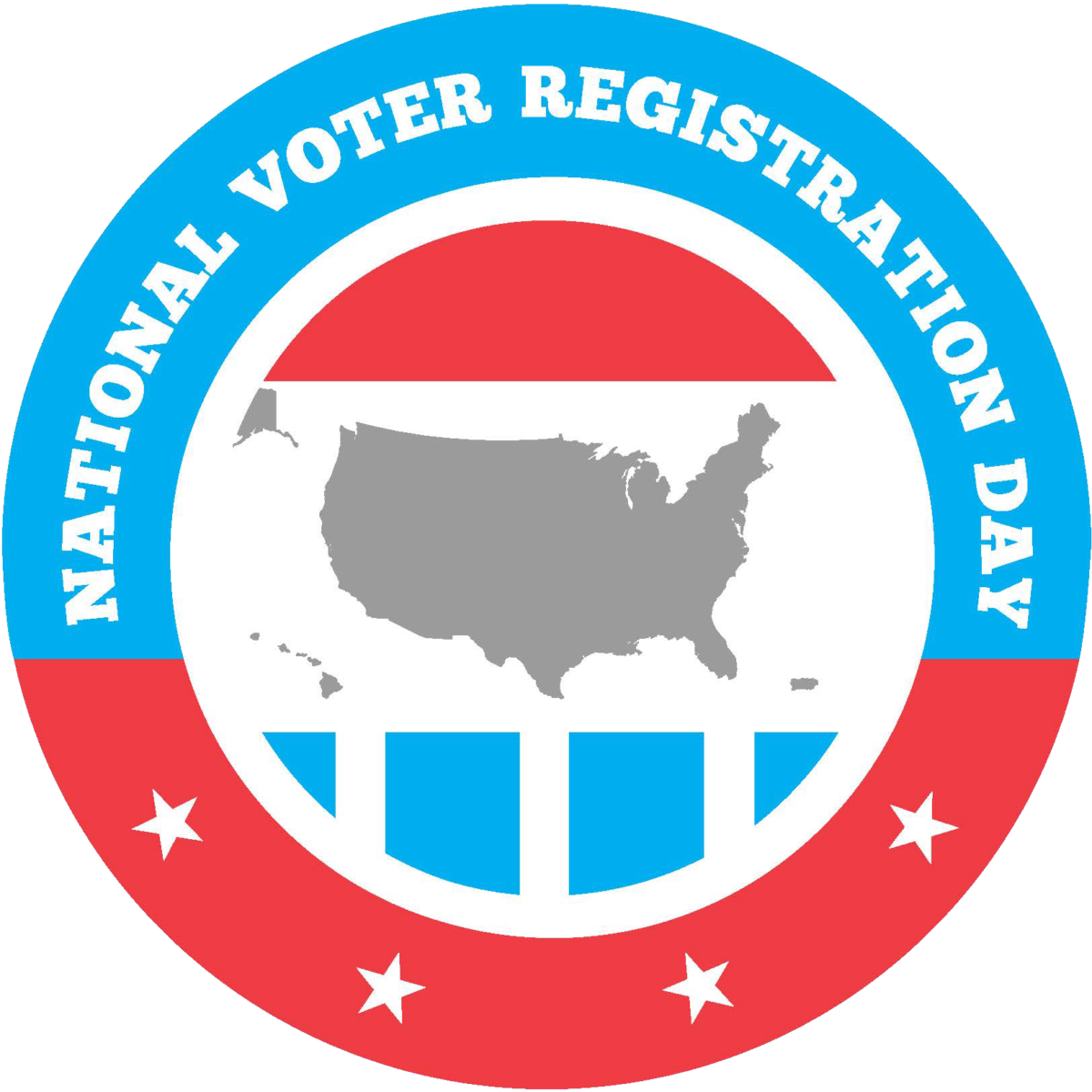 National Voter Registration Day 2019 Clipart (1200x1200), Png Download