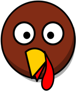 Turkey Head Clipart Banner Royalty Free Library Cartoon - Turkey Head Clipart - Png Download (582x700), Png Download