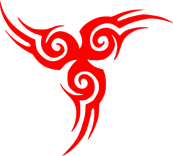 Simple Tribal Tattoo Designs Clipart (600x540), Png Download