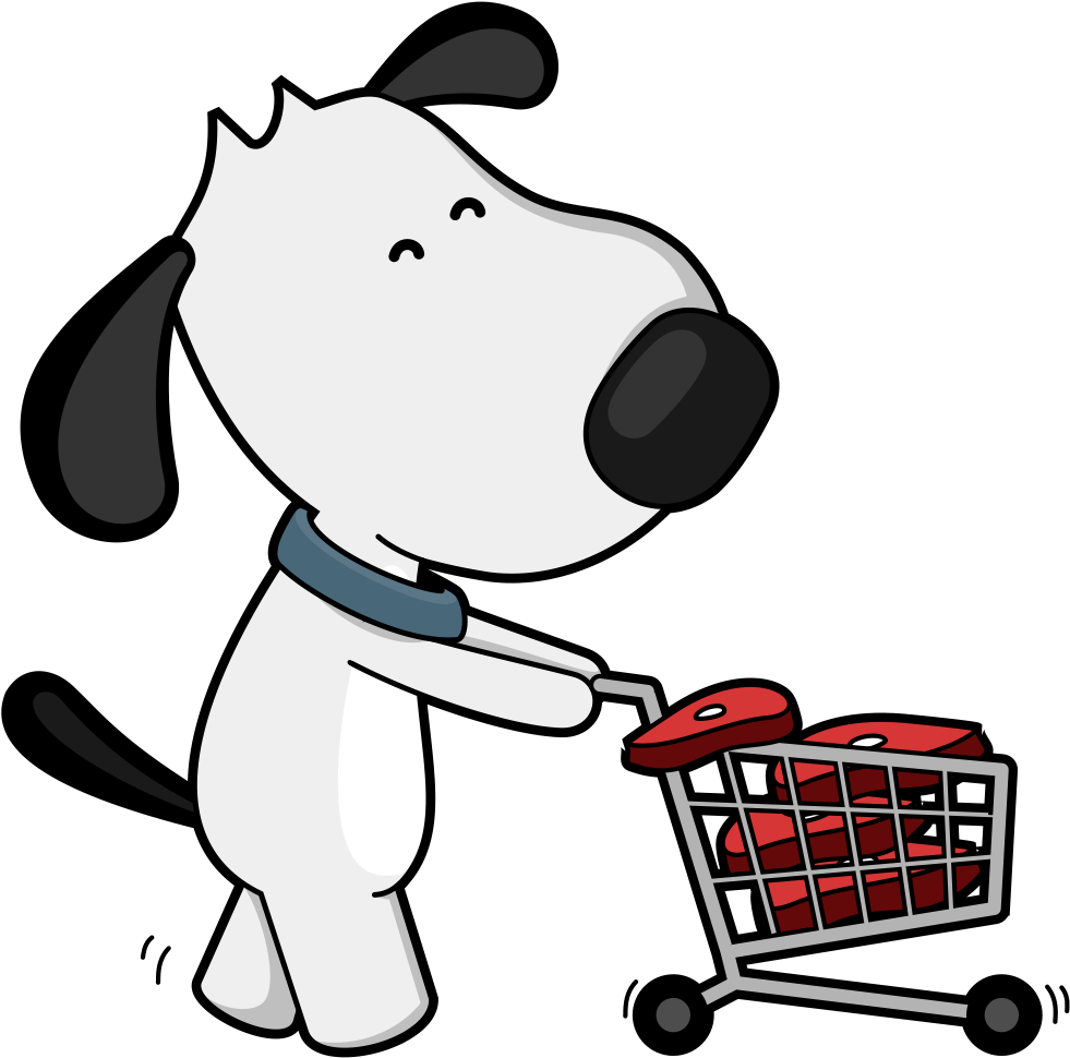 Dog Clip Art Shopping - Png Download (1182x1182), Png Download