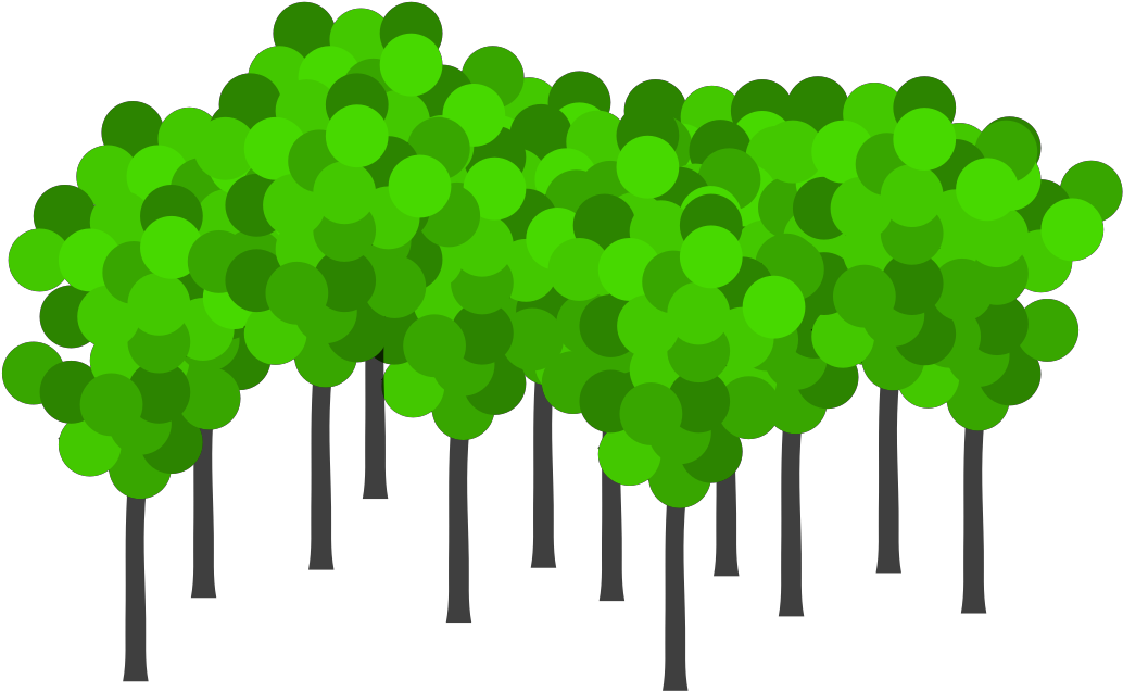 Transparent Group Of Trees Clipart (1600x1600), Png Download