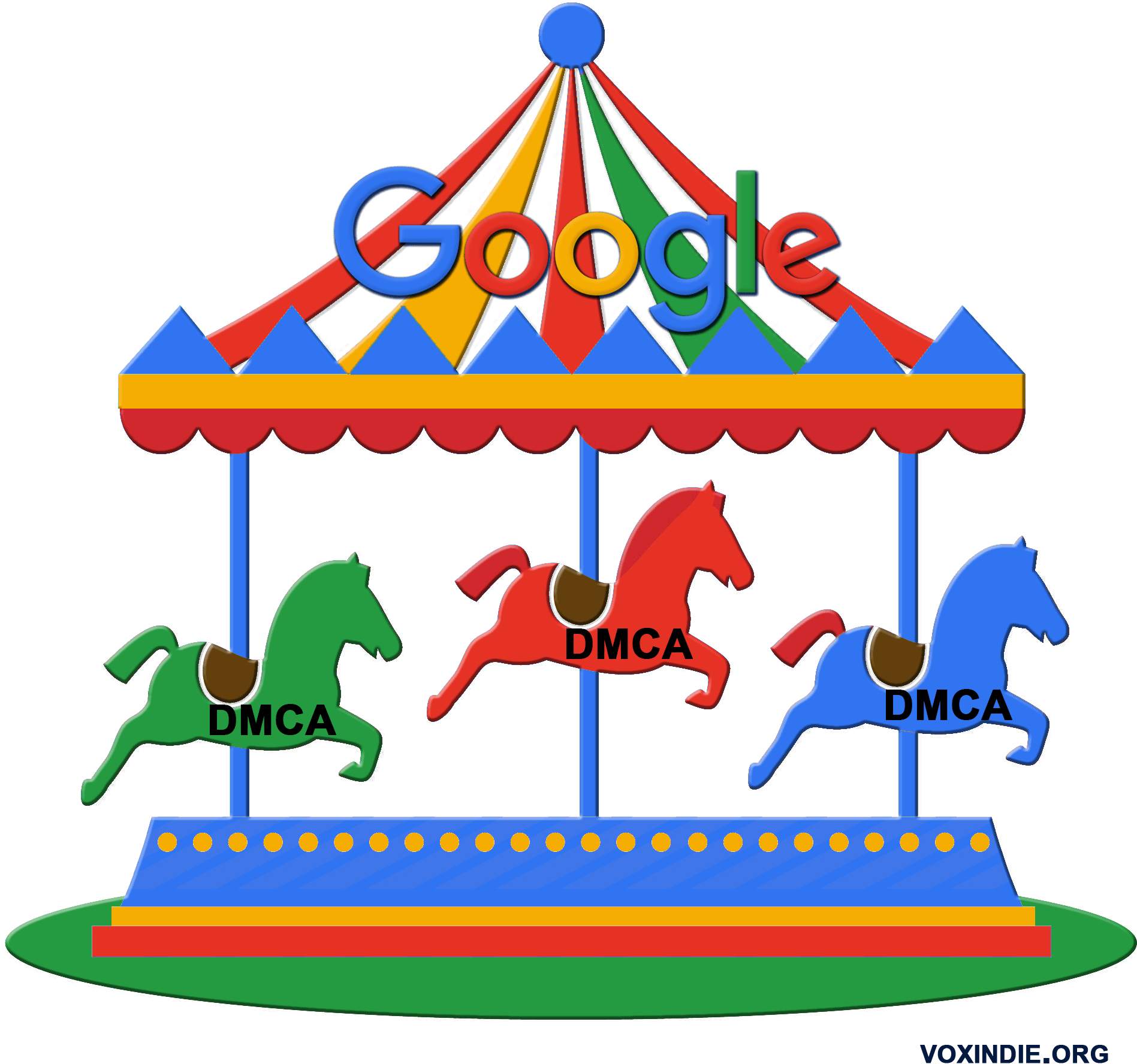 More Google Dmca Misdirection Refusing Takedown Requests - Child Carousel Clipart (1945x1890), Png Download