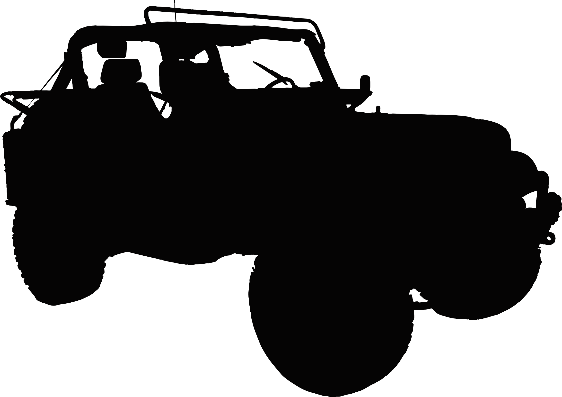 Silhouette,monochrome Photography,black - Clip Art Jeep Silhouette - Png Download (1063x750), Png Download