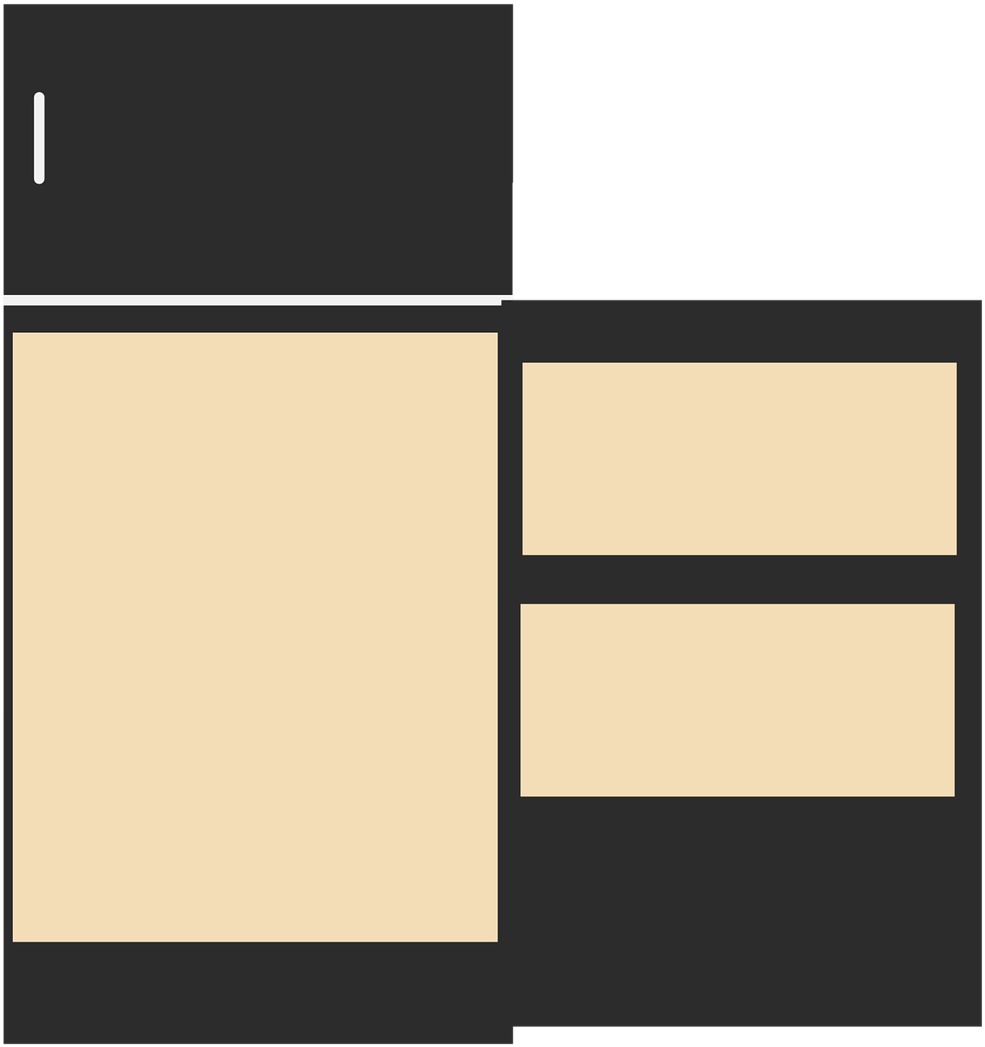 Refrigerator Fridge Freezer Free Photo - Animasi Freezer Clipart (1280x1280), Png Download