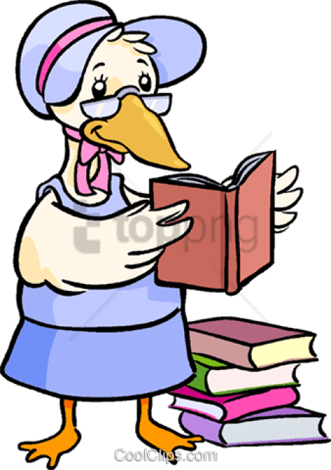 Free Png Mother Goose Reading A Book Png Image With - Mother Goose Clip Art Transparent Png (480x682), Png Download