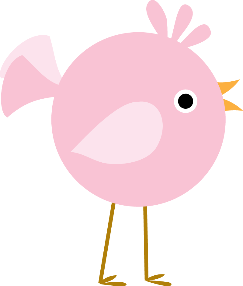 Pretty Birds Clipart - Cartoon - Png Download (799x939), Png Download