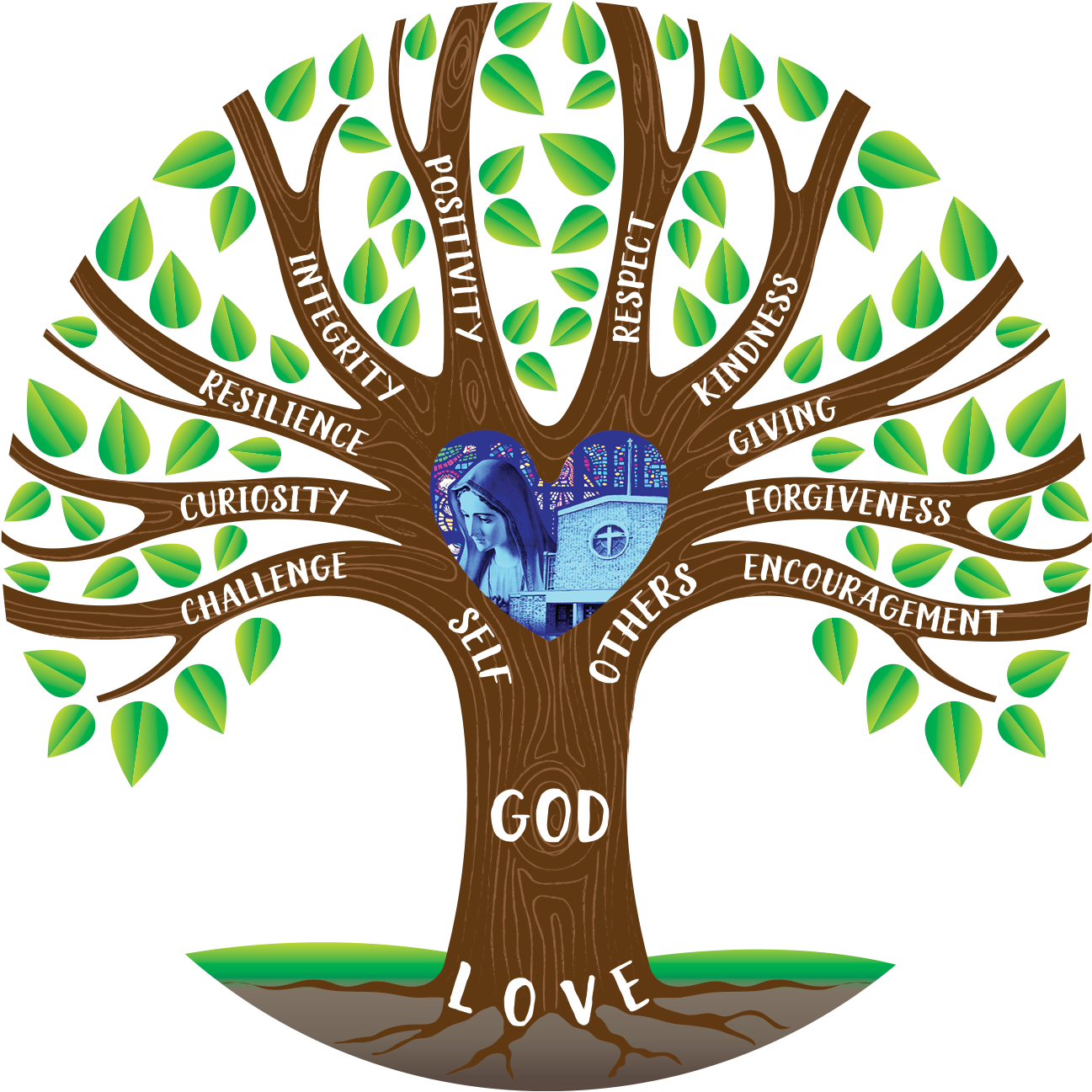 Transparent Our Lady Of Fatima Clipart - Role Model Clip Art - Png Download (1297x1297), Png Download