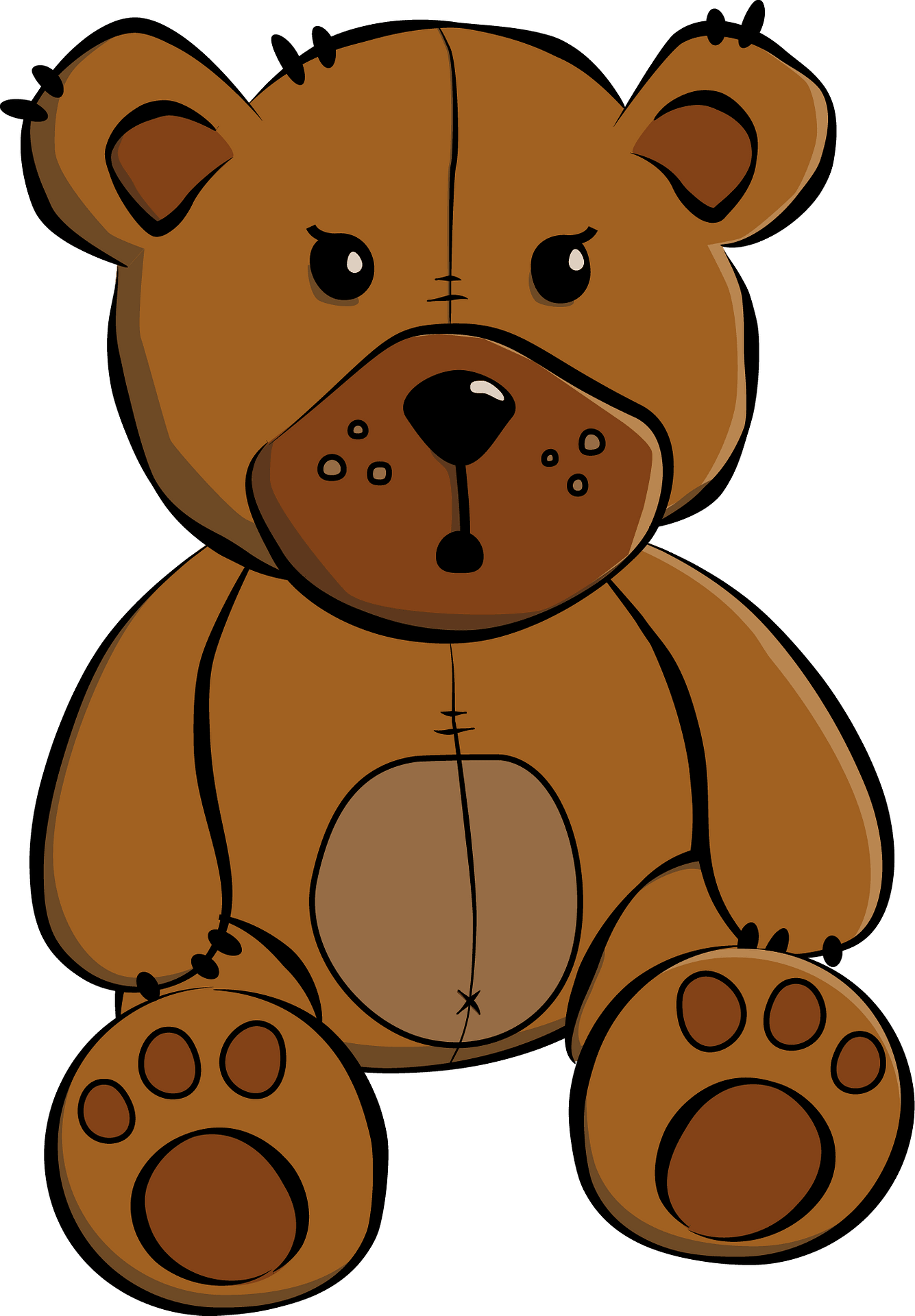 Teddy Bear Clipart - Png Download (1335x1920), Png Download