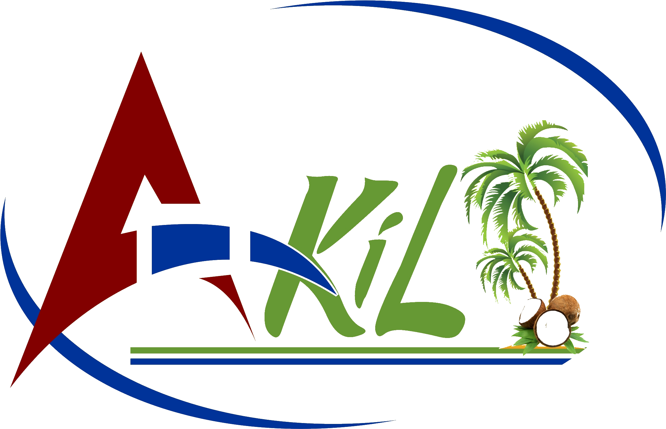 Coconut Tree Clipart (2738x1931), Png Download