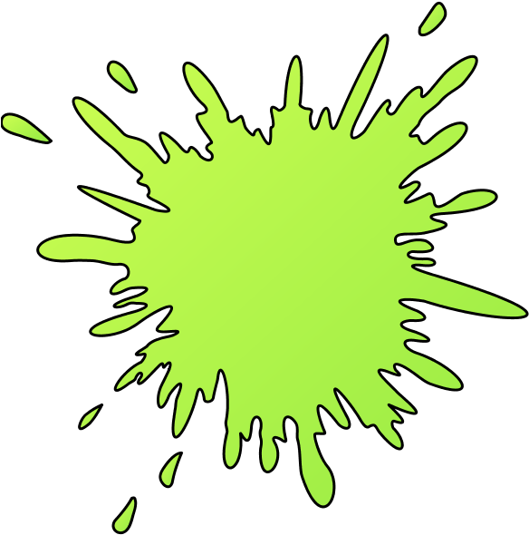 Picture Of A Yellow-green Splash - Splash Clip Art - Png Download (663x594), Png Download