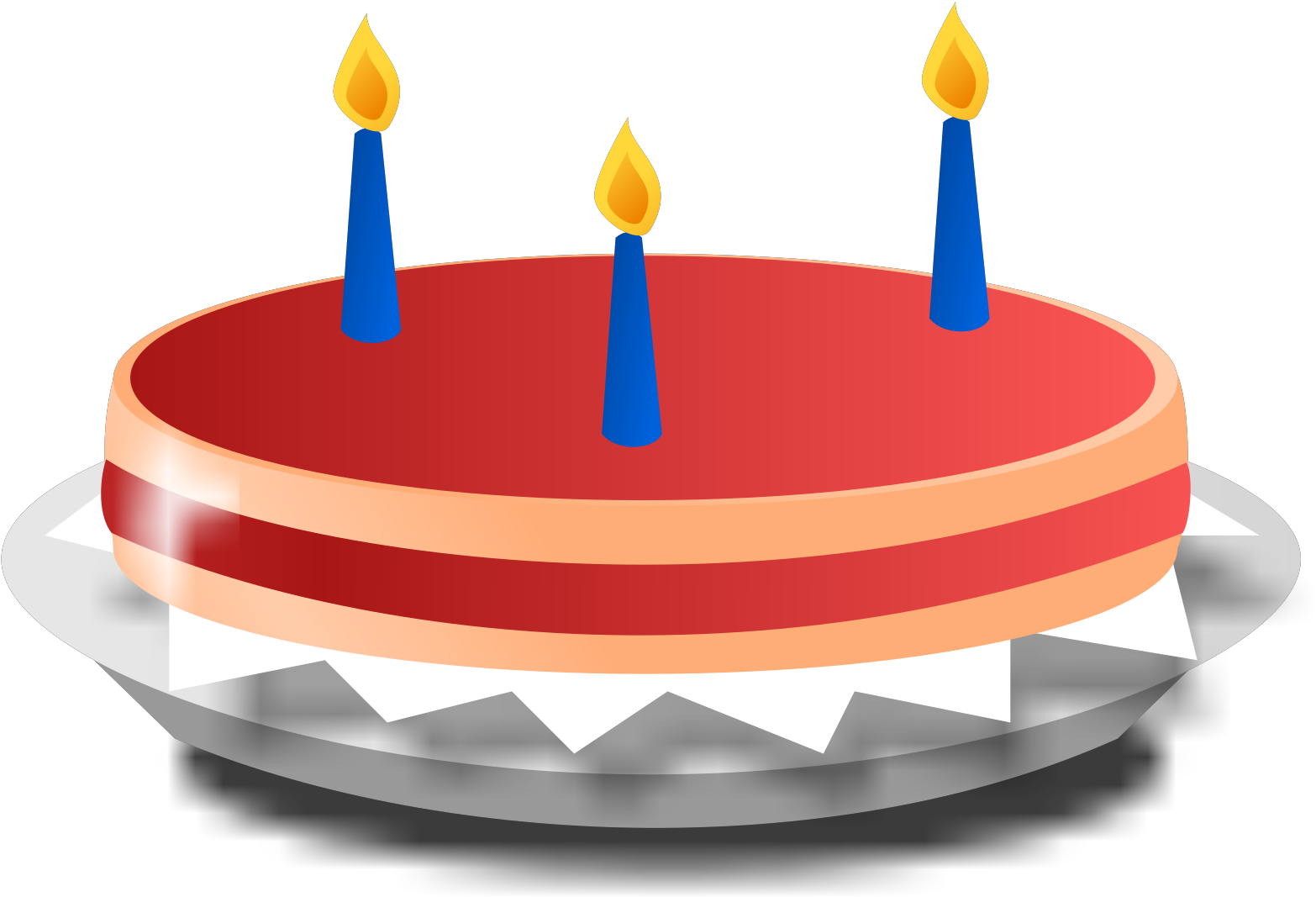 Cow With Blue Collar Svg Clip Arts - Transparent Transparent Background Cartoon Cake - Png Download (1600x1600), Png Download