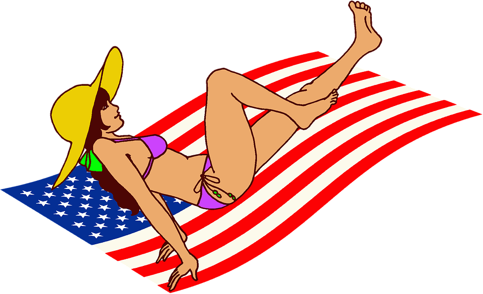 American Flag Clip Art - Png Download (960x585), Png Download