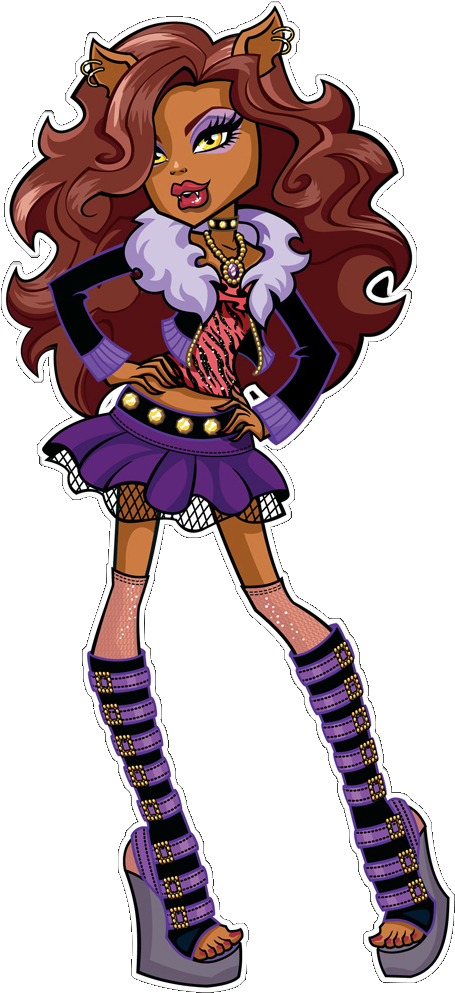 Monster High Artwork Clawdeen - Monster High Clawdeen Cosplay Clipart (700x1050), Png Download