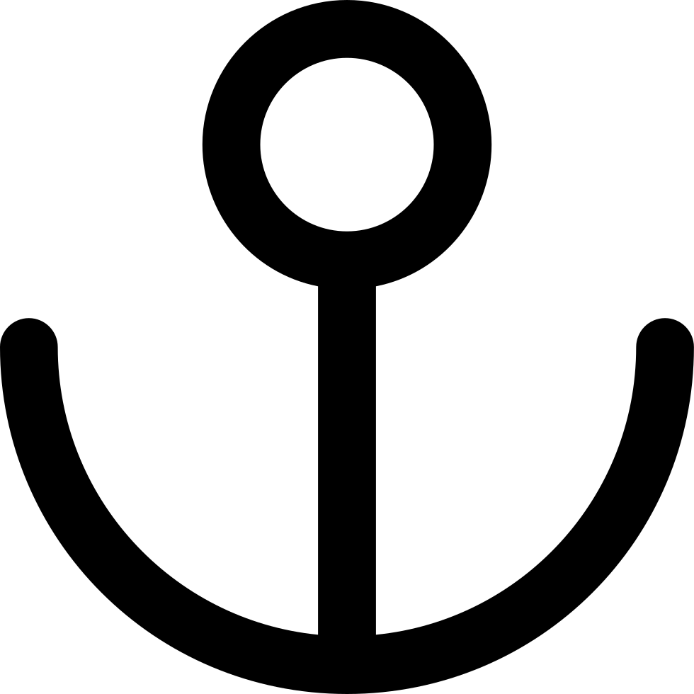 Anchor - Circle Clipart (980x980), Png Download