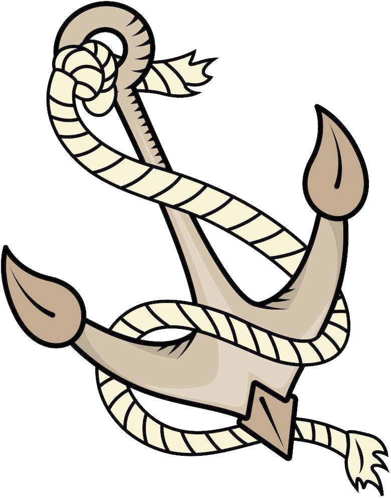 Clip Black And White Anchor Clip Cartoon - Vector Graphics - Png Download (780x995), Png Download