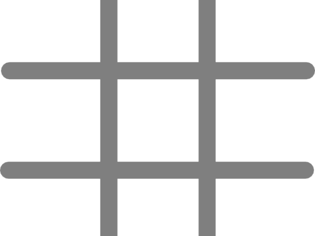 Transparent Tic Tac Toe Board Png - Tic Tac Toe Cross Clipart (640x480), Png Download