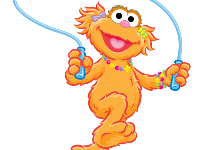 Transparent Hula Hoop Clipart - Sesame Street Zoe Cartoon - Png Download (640x480), Png Download