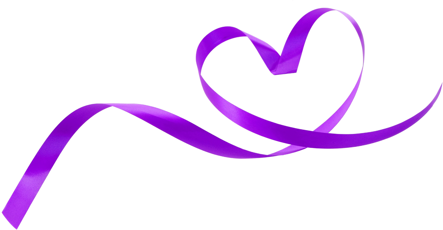 Decorative Love Purple Patterns Fresh With Ribbon Clipart - Purple Transparent Cancer Ribbon - Png Download (1600x1000), Png Download