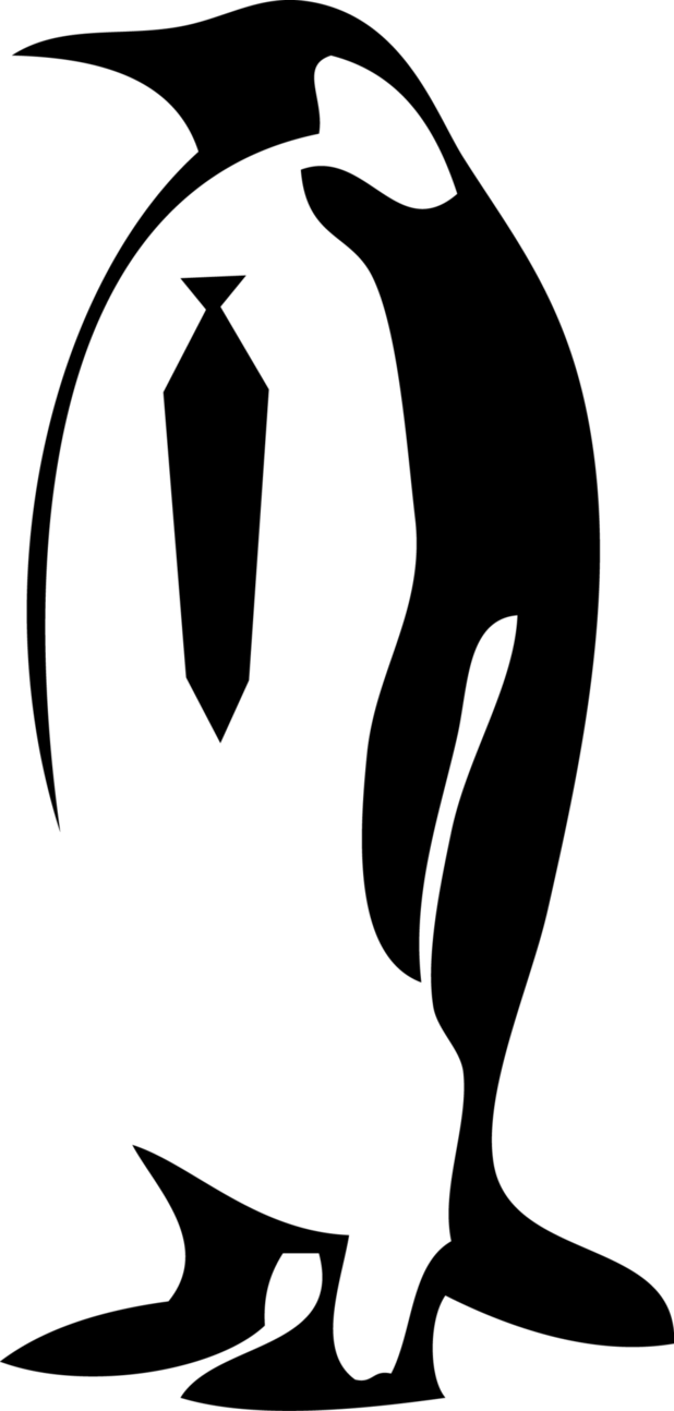 Animal Black And White Stencil Clipart (618x1294), Png Download