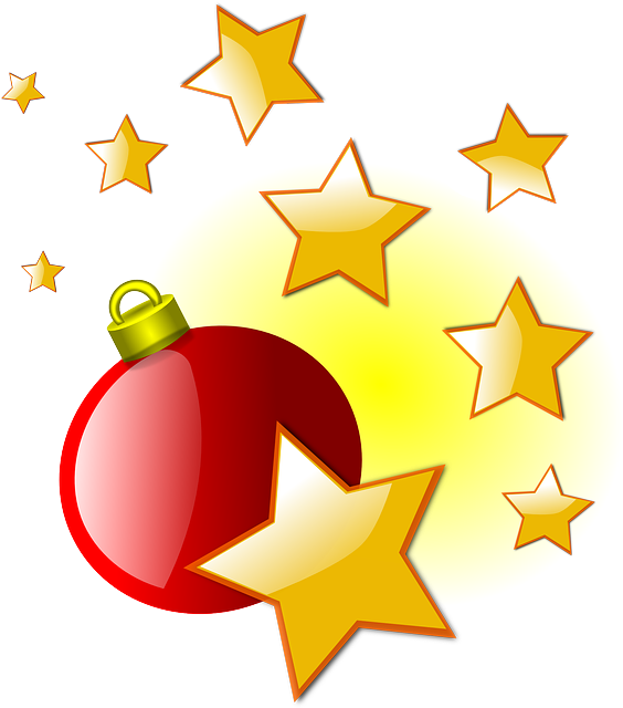 Clipart Joulukoriste - Christmas Clipart Stars - Png Download (612x640), Png Download