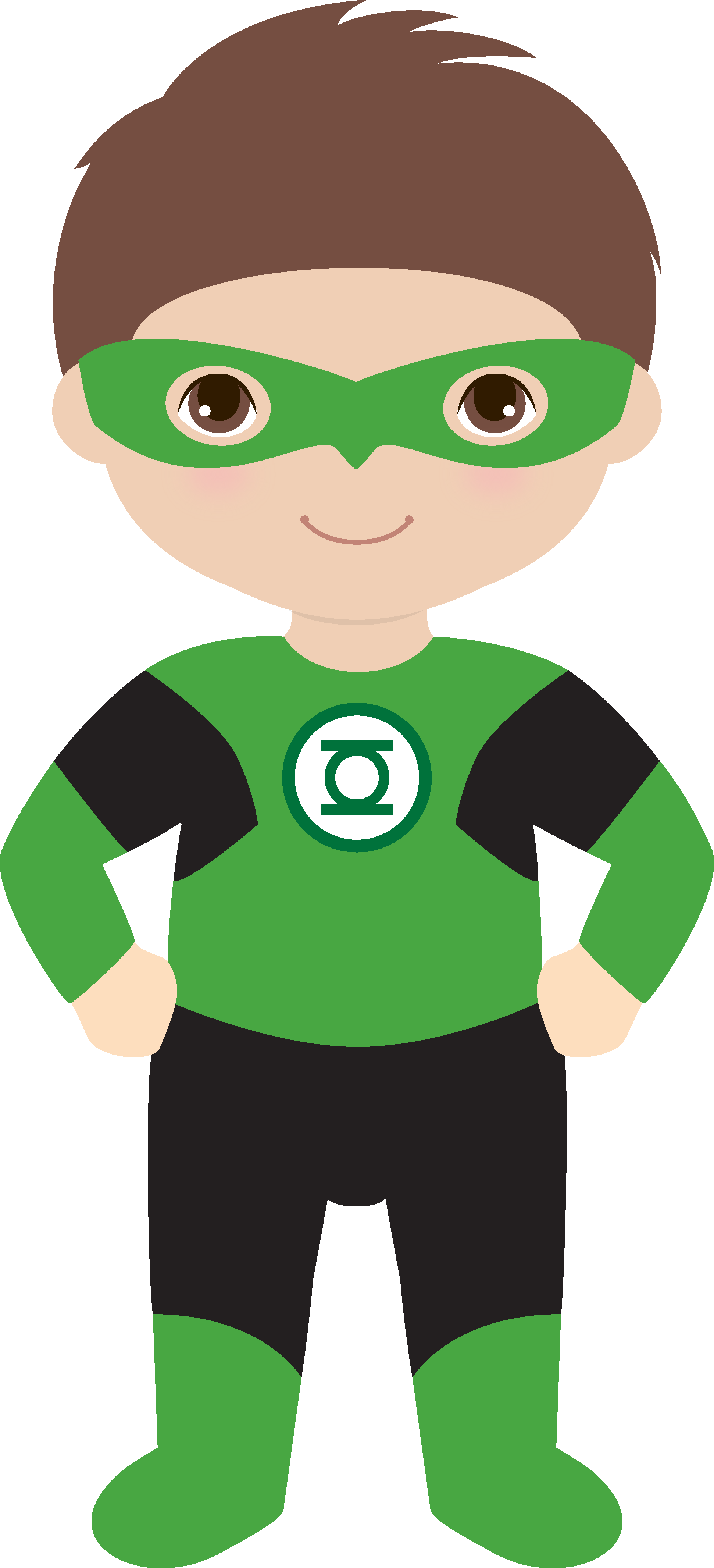 Candy Bag Template Green Lantern Superhero Baby Shower, - Superhero Clipart Green Lantern - Png Download (1942x4263), Png Download