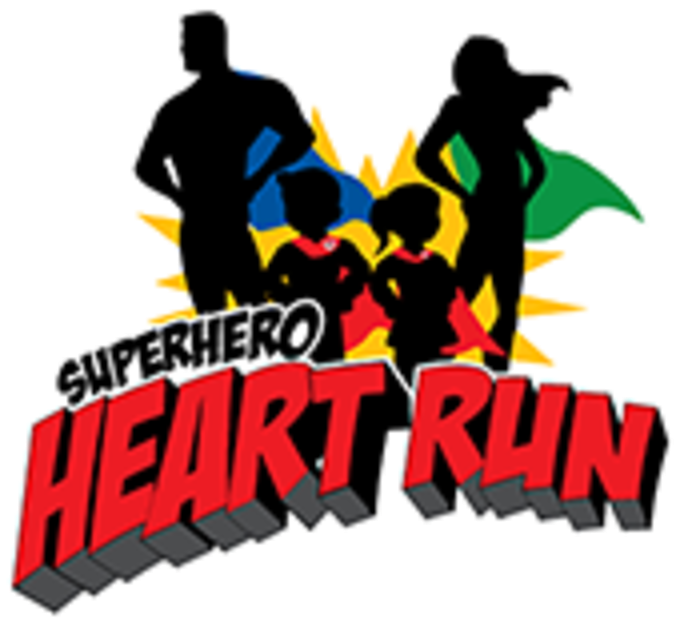 Houston Superhero Heart Run - Superhero Heart Run Clipart (800x756), Png Download