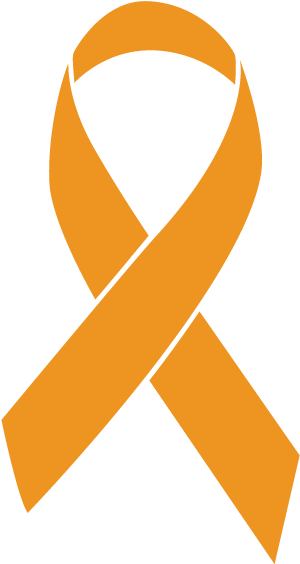 Cancer Ribbon Colors - Transparent Kidney Cancer Ribbon Clipart (600x600), Png Download