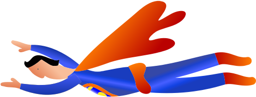 Superhero Drawing - גיבור על מצויר Clipart (600x600), Png Download