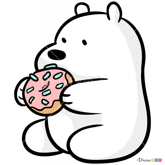 How To Draw Chibi Ice Bear, We Bare Bears - We Bare Bears Drawing Clipart (665x664), Png Download