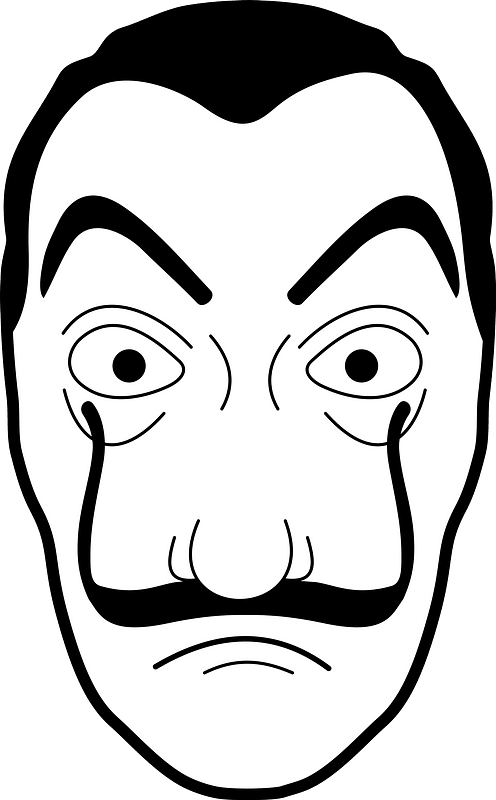 Cyberscooty Mask From Dali Clipart - Png Download (496x800), Png Download