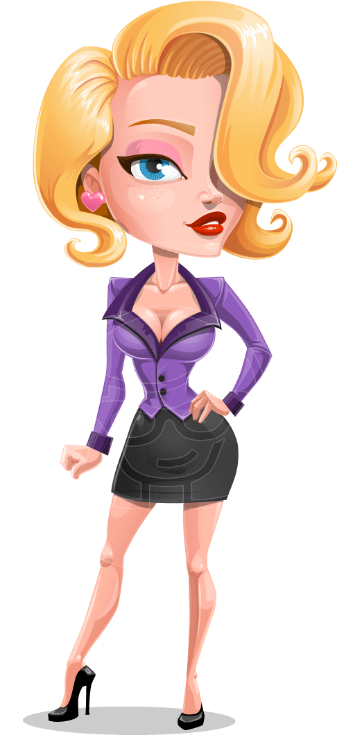 Woman Female Girl Young - Sexy Woman Cartoon Png Clipart (957x1060), Png Download