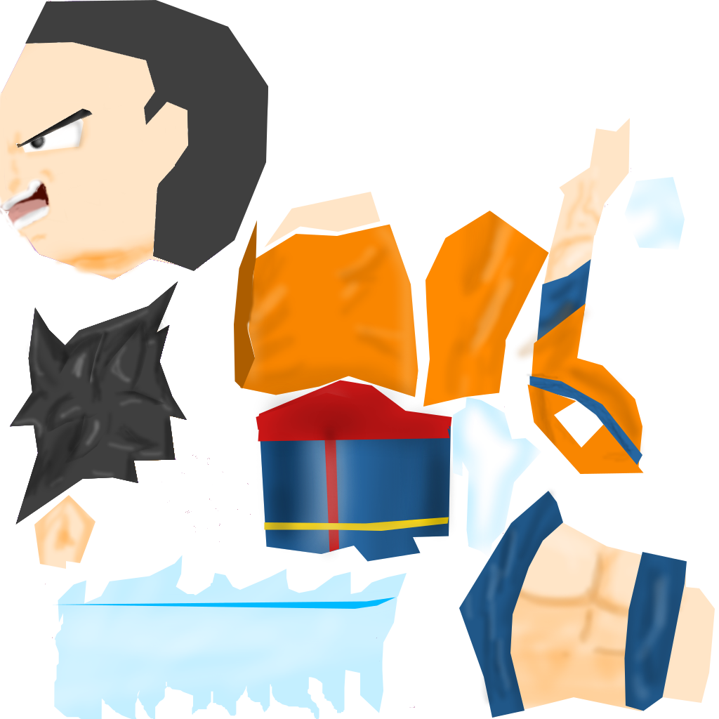 Aottg Goku Skin Clipart (1024x1024), Png Download