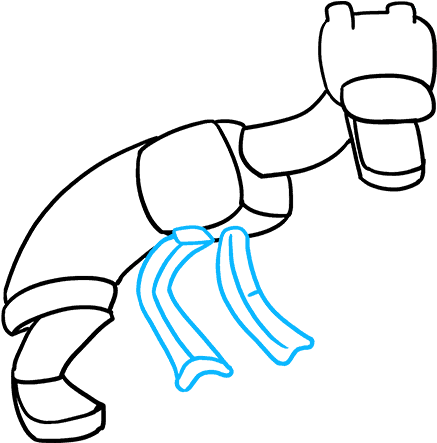 How To Draw Ender Dragon From Minecraft - Fighting Ender Dragon Minecraft Drawing Clipart (680x678), Png Download