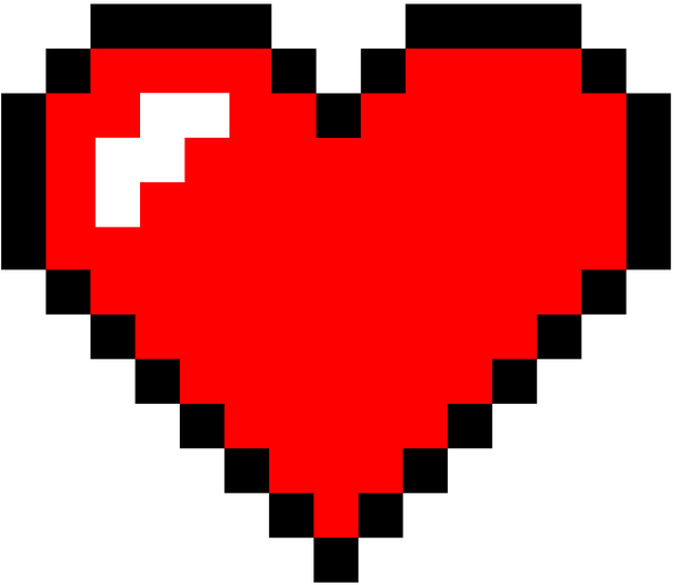 Pixel Heart Png Clipart (720x720), Png Download
