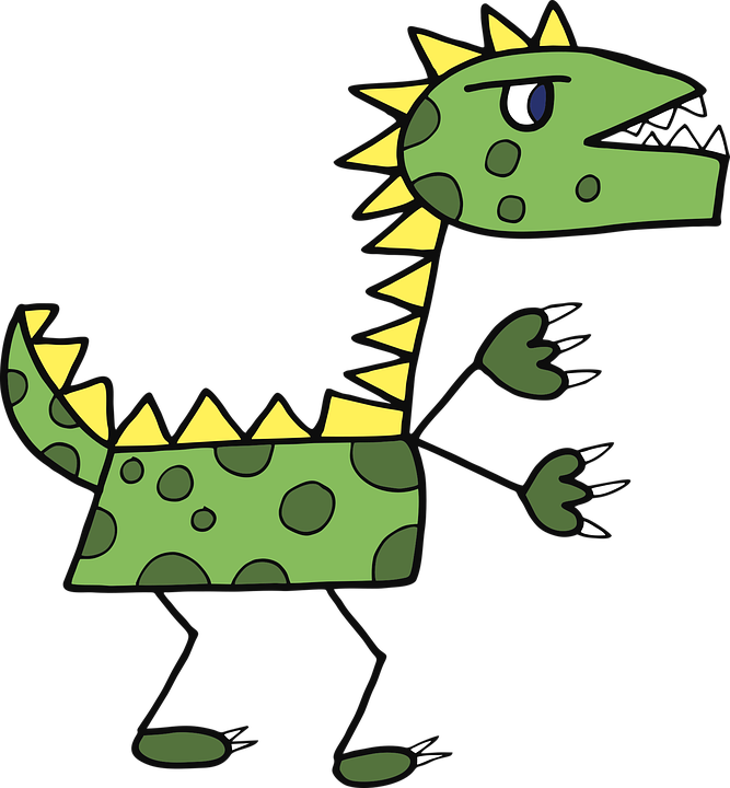 Rex Dibujos De Dinosaurios Clipart (667x720), Png Download