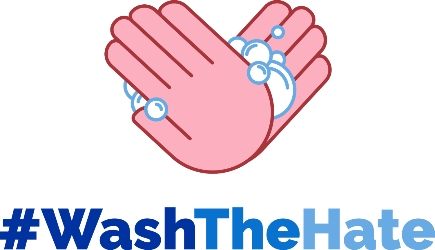 #washthehate - Wash The Hate Clipart (1500x862), Png Download
