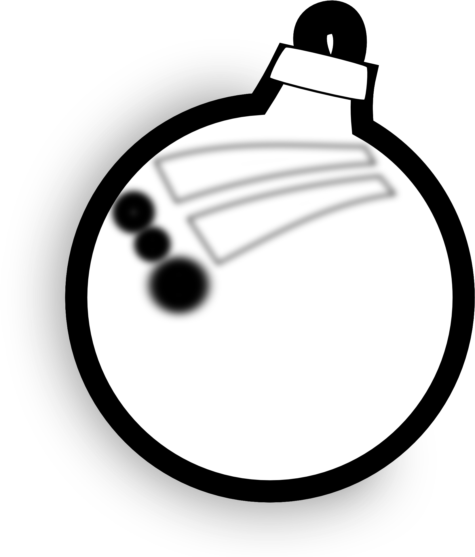 Christmas Ornament Black And White Clipart - Christmas Day - Png Download (1969x1969), Png Download